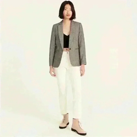 J Crew ivory classic style soft corduroy straight leg 26” ankle length size 31 - Picture 2 of 6